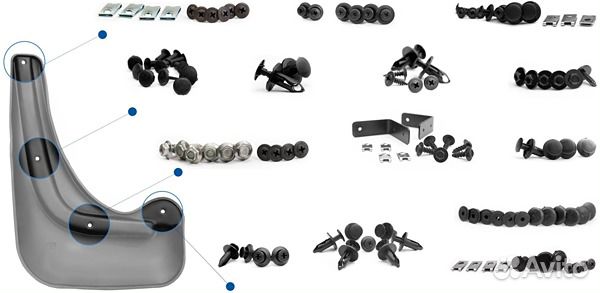Брызговики передние Новлайн Chery Tiggo
