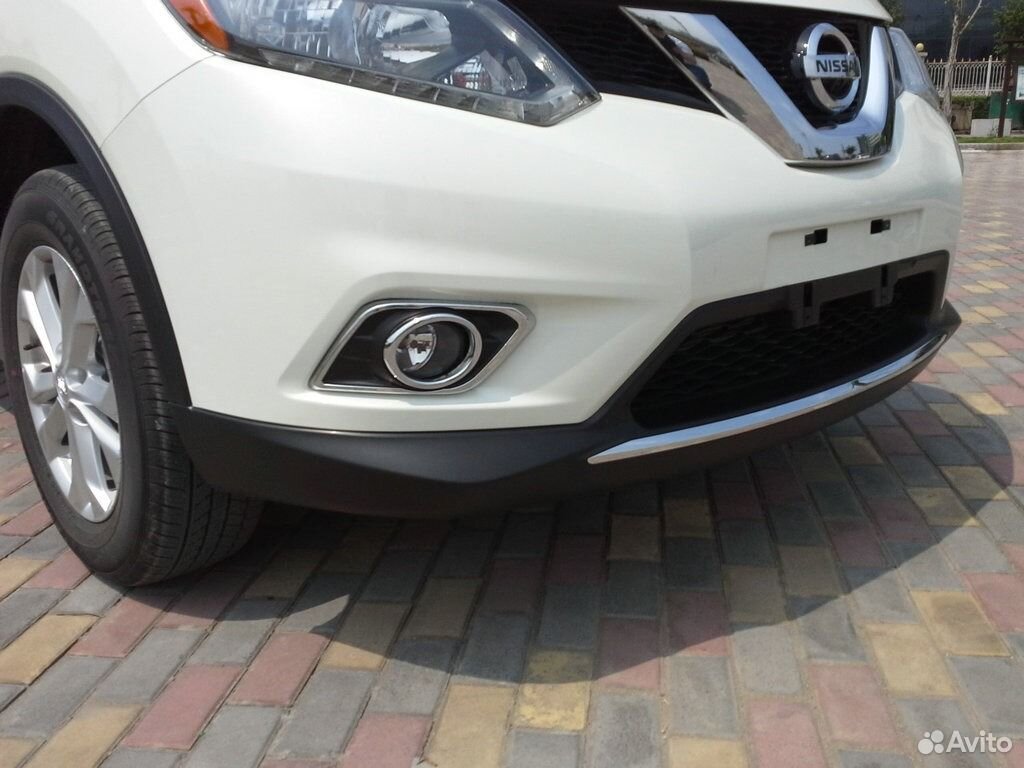 Накладки на передние птф Nissan X-Trail (2015)
