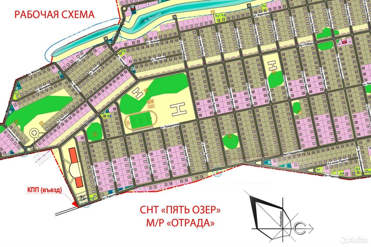 Садоводческое товарищество 5. Схема участков огонек Рыбачий НСК.