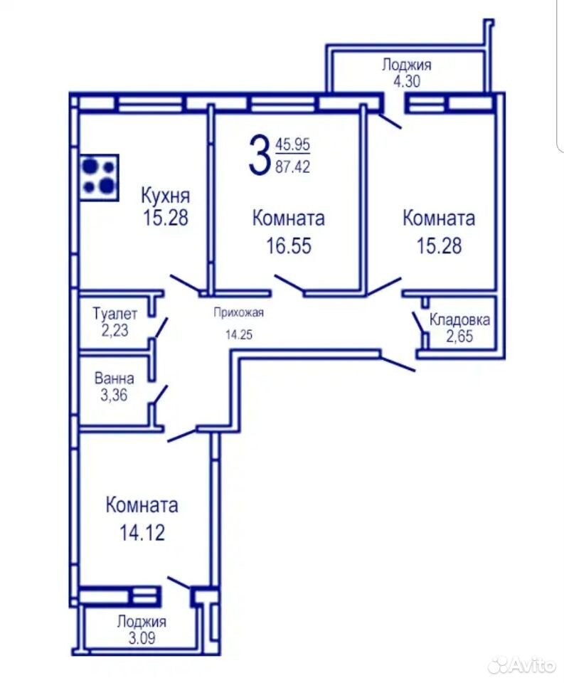 Квартира Воронеж Купить Новостройка 3 Комнатную