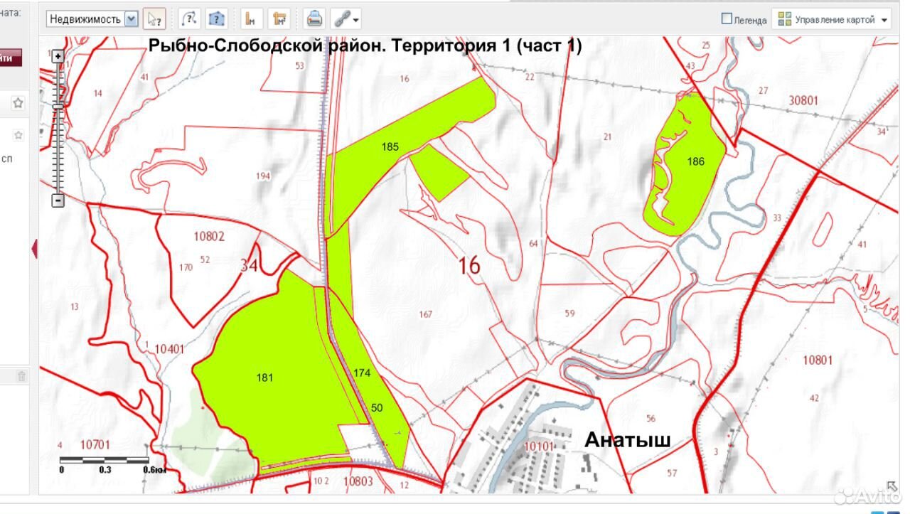 Карта рыбно слободского района