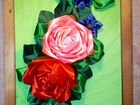 Канзаши картина розы объявление продам