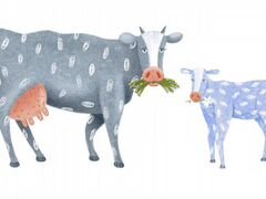 Корова и 2 бычка