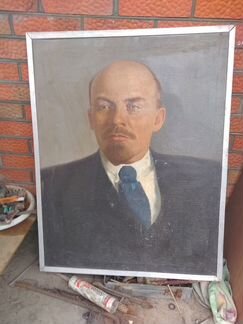 Картина Ленин в хорошем состоянии,барельеф Ленин