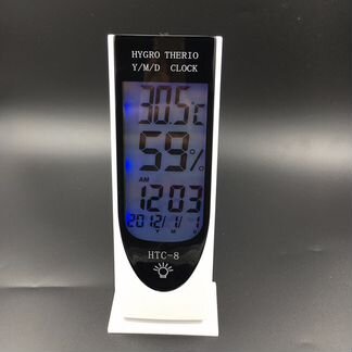 Электронный термометр гигрометр будильник HTC-8