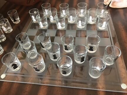 Подарочный набор Шахматы шашки Забавные
