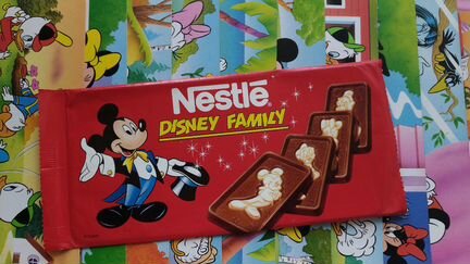 Открытки из шоколадок Nestle Disney Family