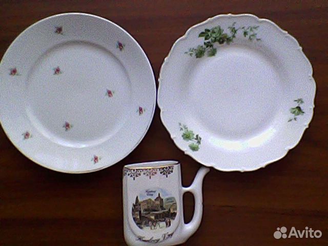 Тарелки Зик Ромашки, СССР, поильник, сахарница