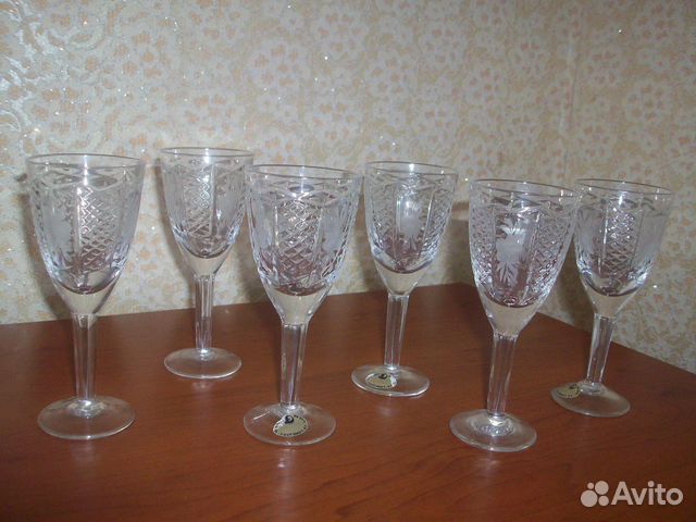 Стаканы Богемия, фужеры, рюмки, стопки СССР от