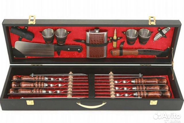 Подарочный набор шампуров в кейсе