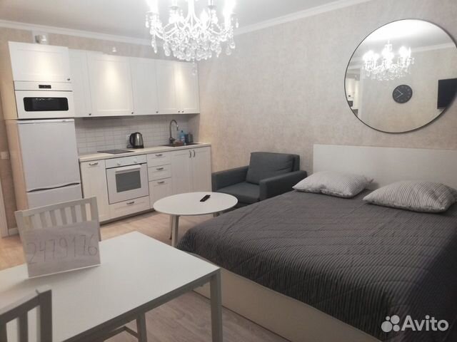 

Квартира-студия, 29 м², 2 кровати