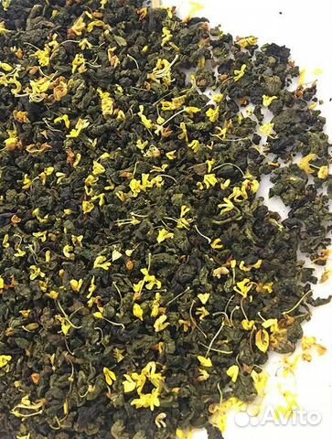 Молочный улун с османтусом, китайский чай, зелёный