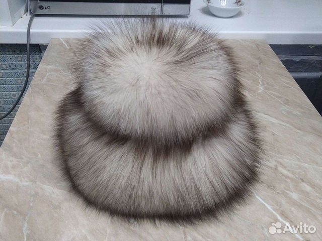 Шапка песцовая зимняя женская