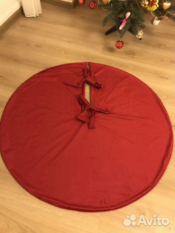 Коврик / юбка для елки бархат D 100 cм