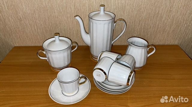 Чайный сервиз СССР. Подснежник. Фарфор. Барановка