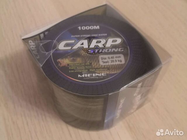Леска карповая тонущая 1000м Mifine Carp Strong