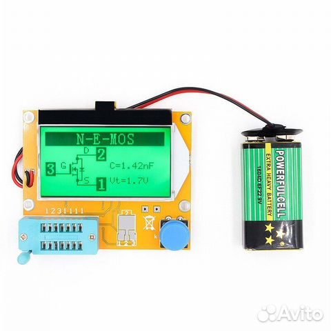 Тестер транзисторов ESR-метр измеритель RLC