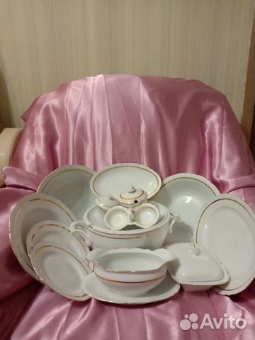 Большой Столовой Сервиз 6персоен Фарфор Чехия