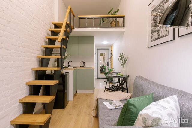 

Квартира-студия, 19 м², 2 кровати