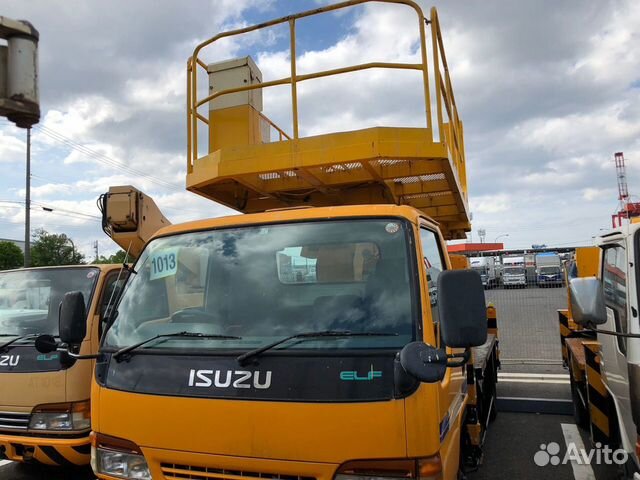 Isuzu Elf автовышка-платформа б/п