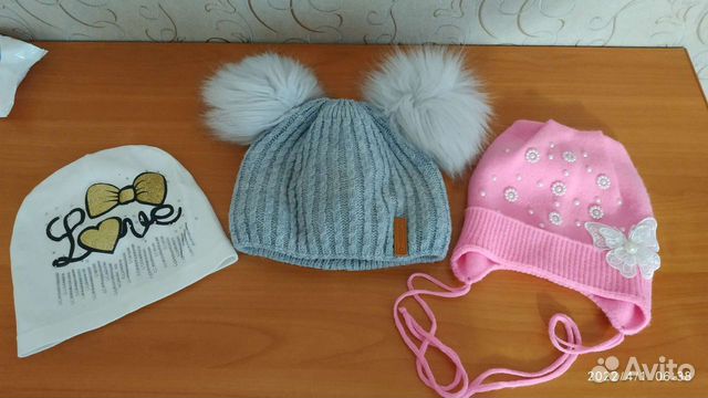 Шапки для девочки 4-5 лет