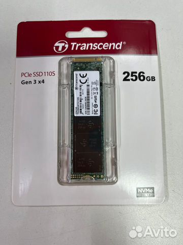 SSD новый M.2 nvme Transcend 256 gb 2280