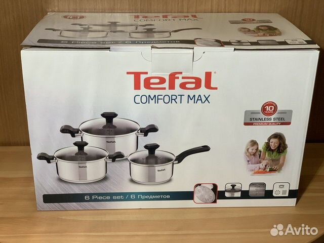 Tefal Comfort Max 5,2. Набор посуды Tefal Comfort Max, 6 предметов (c9736c74).