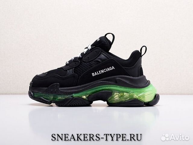 Balenciaga Triple-S Clear Sole Black Green (36-40)