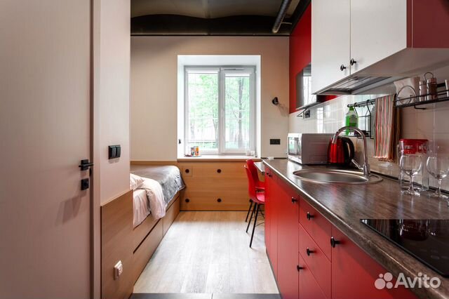 

Квартира-студия, 13 м², 1 кровать