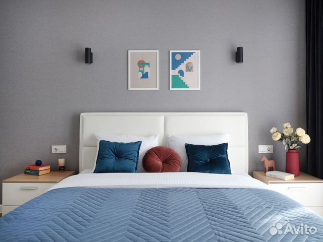 

1-к. квартира, 40 м², 2 кровати