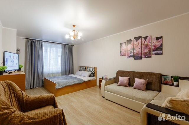 

1-к. квартира, 46 м², 2 кровати