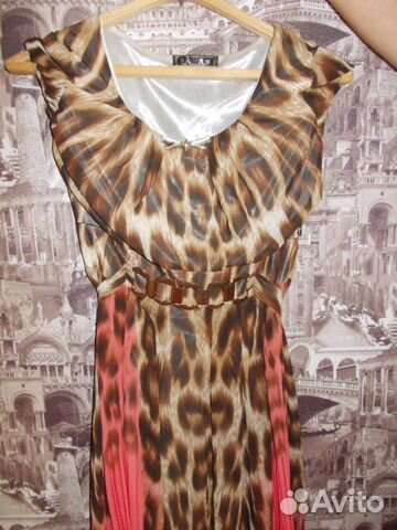 Платье в пол шифоновое