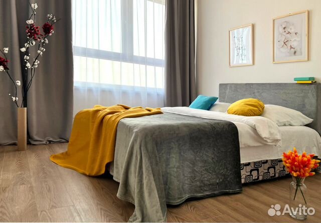

1-к. квартира, 38 м², 2 кровати
