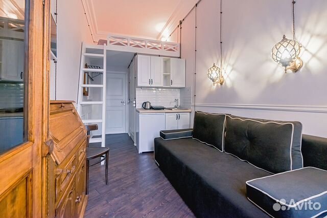

Квартира-студия в апарт-отеле, 14 м², 2 кровати