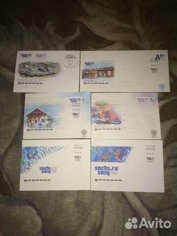 Конверты Sochi 2014 Конверты Sochi 2014