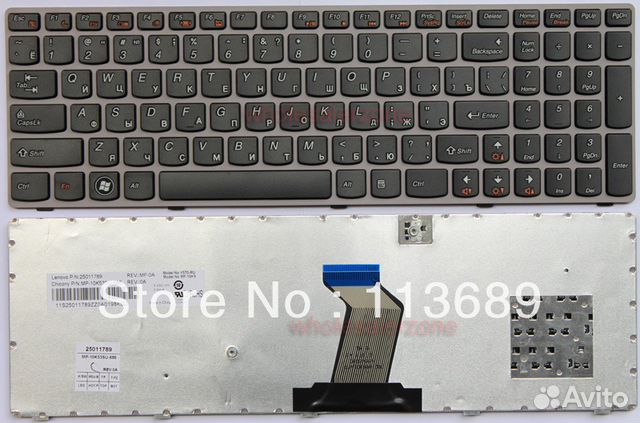 Клавиатура Lenovo IdeaPad Y570 Y570A Y570E Y570S