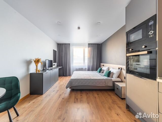 

Квартира-студия, 28 м², 2 кровати