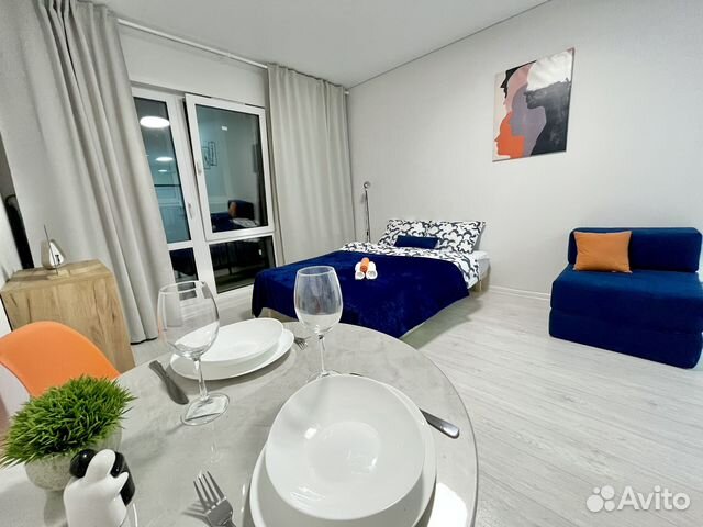 

Квартира-студия, 28 м², 2 кровати