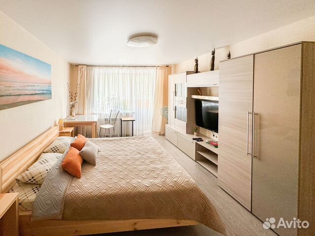 

1-к. квартира, 42 м², 2 кровати