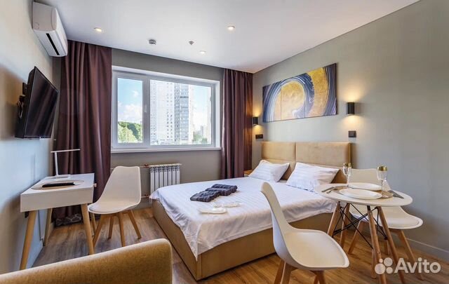 

Квартира-студия в апарт-отеле, 21 м², 2 кровати