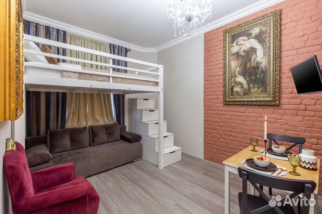 

Квартира-студия в апарт-отеле, 21 м², 2 кровати