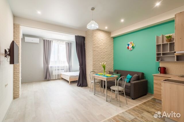 

Квартира-студия, 34 м², 2 кровати