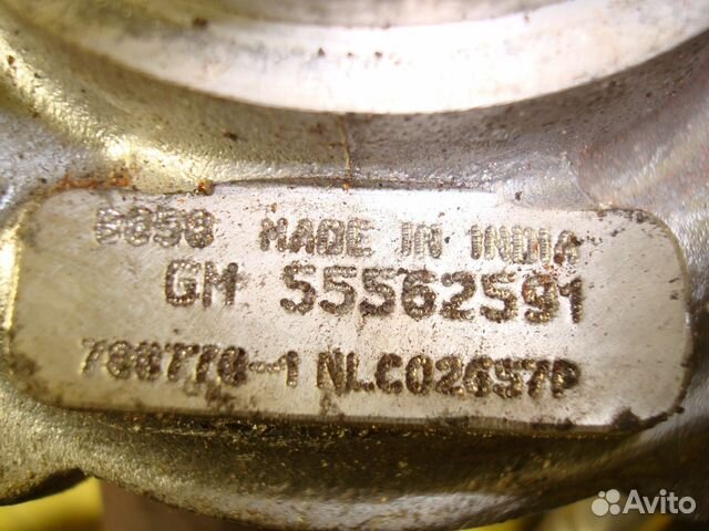 Турбина 55562591 Garrett Opel Insignia 2.0 A20DT Турбина 55562591 Garrett Opel Insignia 2.0 A20DT