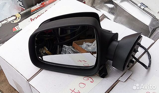 Зеркало Ларгус Логан Дастер электрика с накладкой