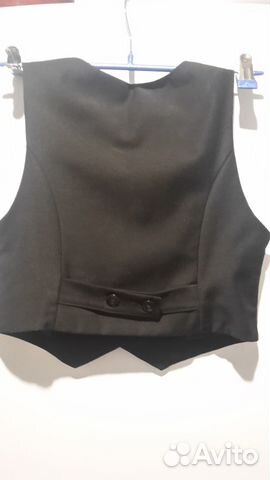 Жилет черный школьный на рост 134