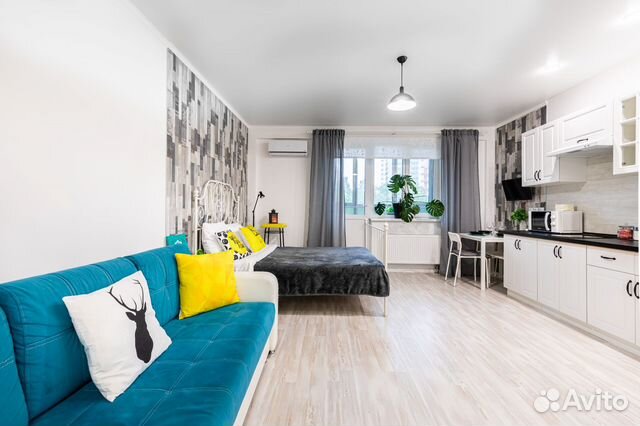 

Квартира-студия, 29 м², 2 кровати