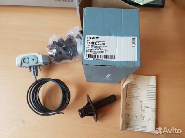 Канальный датчик температуры Siemens QAM2120.200 Канальный датчик температуры Siemens QAM2120.200