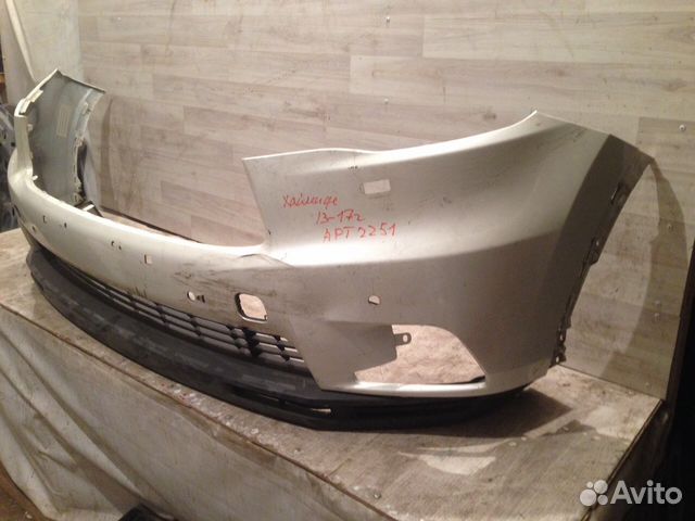 Бампер передний toyota highlander 3 13-17