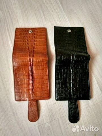 Кошельки из натуральной кожи каймана