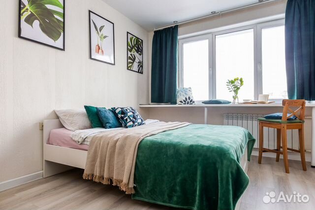 

Квартира-студия, 27 м², 2 кровати